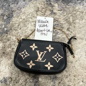 Louis Vuitton Empriente Bicolor Black & Cream Mini Pochette